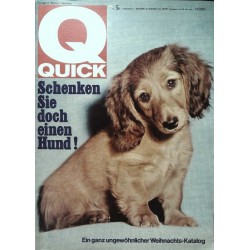 Quick Heft Nr.51 / 20 Dezember 1964 - Schenken Sie doch einen Hund!