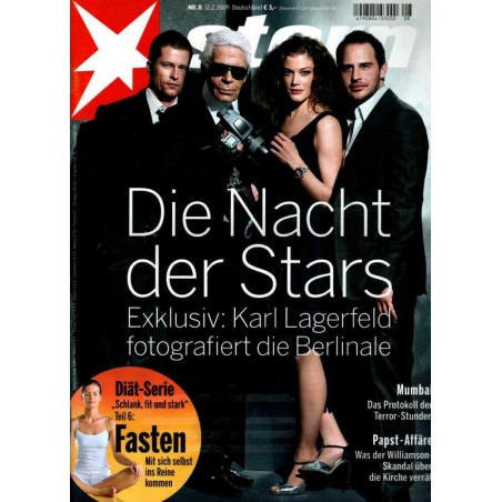 stern Heft Nr.8 / 12 Februar 2009 - Die Nacht der Stars
