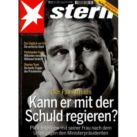 stern Heft Nr.12 / 12 März 2009 - Der Fall Althaus