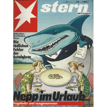 stern Heft Nr.31 / 23 Juli 1987 - Nepp im Urlaub