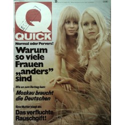 Quick Heft Nr.35 / 26 August 1970 - Normal oder Pervers?