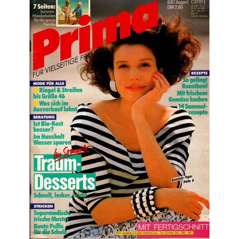Prima 8/August 1987 - Hochsommerliche Tops