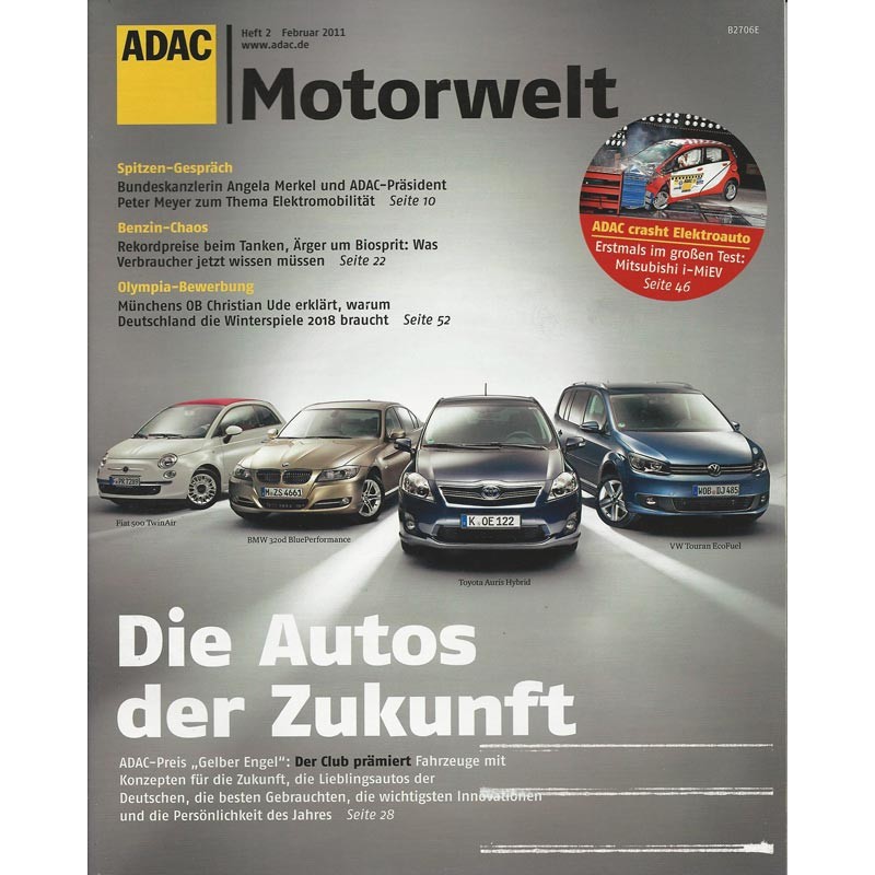 ADAC Motorwelt Heft.2 / Februar 2011 - Die Autos der Zukunft