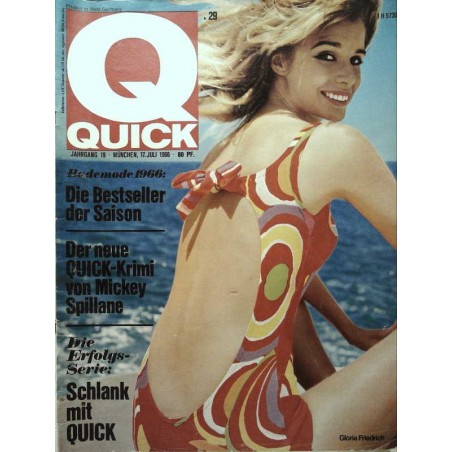 Quick Heft Nr.29 / 17 Juli 1966 - Gloria Friedrich