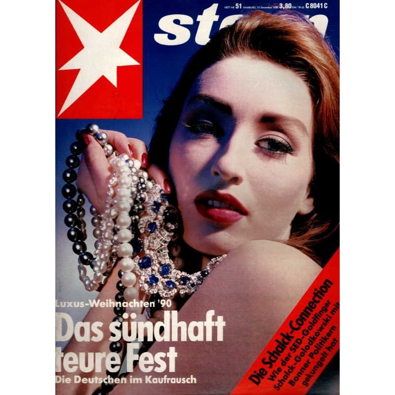 stern Heft Nr.51 / 13 Dezember 1990 - Luxus Weihnachten
