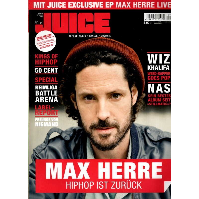 JUICE Nr.145 September 2012 & CD - Max Herre
