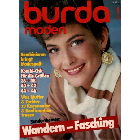 burda Moden 1/Januar 1984 - Wandern Fasching