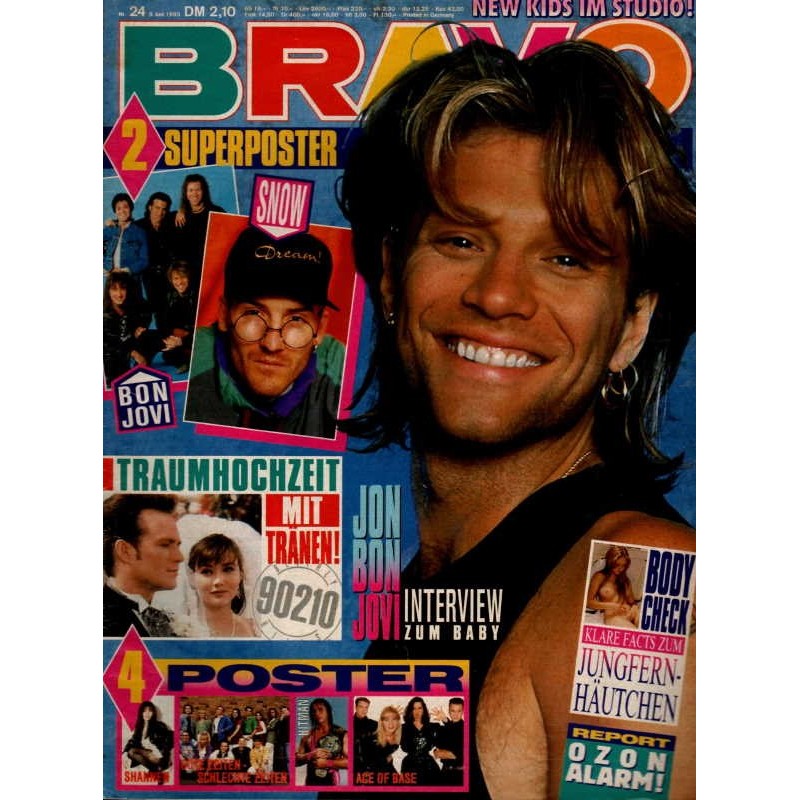 BRAVO Nr.24 / 9 Juni 1993 - Jon Bon Jovi Interview