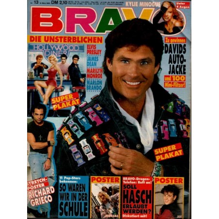 BRAVO Nr.13 / 19 März 1992 - David Hasselhoff