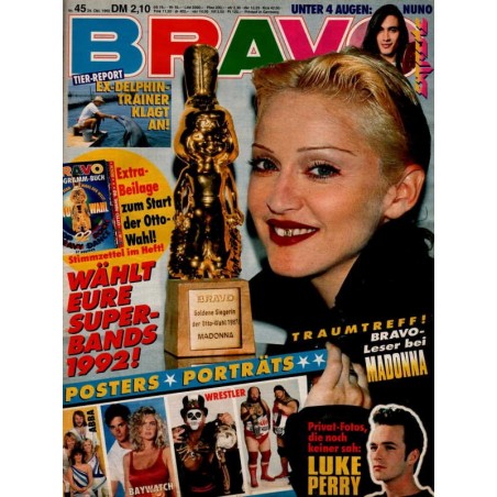 BRAVO Nr.45 / 29 Oktober 1992 - Madonna