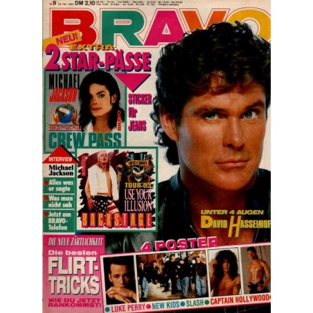 BRAVO Nr.9 / 25 Februar 1993 - David Hasselhoff