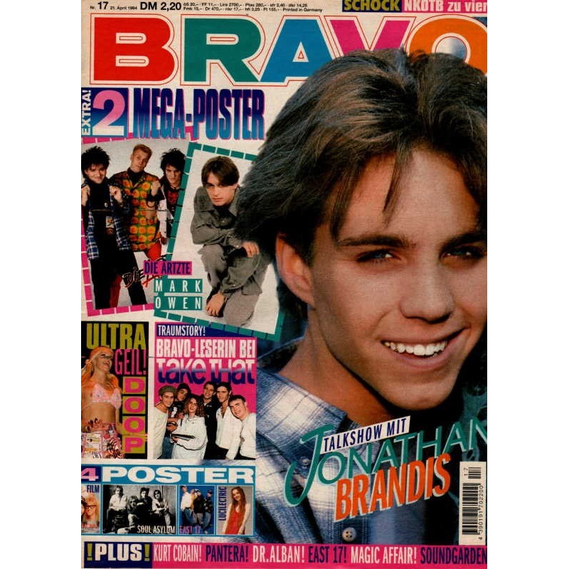 BRAVO Nr.17 / 21 April 1994 - Jonathan Brandis