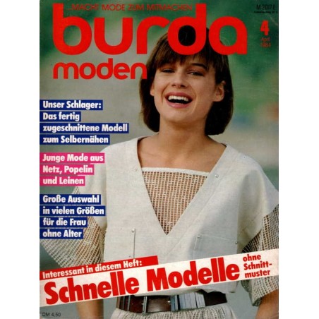 burda Moden 4/April 1984 - Junge Mode