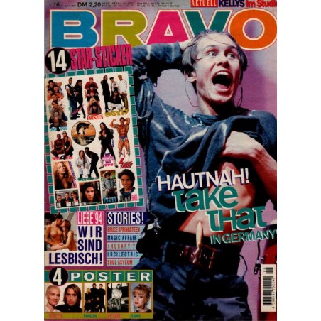 BRAVO Nr.16 / 14 April 1994 - Take That in Germany