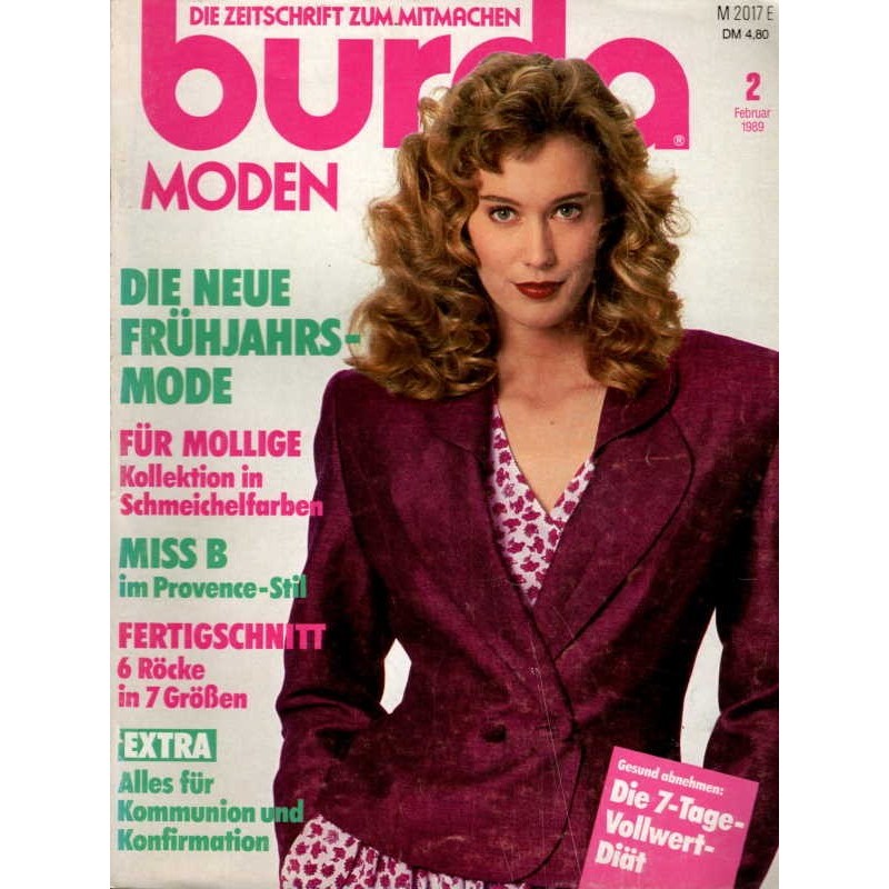 burda Moden 2/Februar 1989 - Die neue Frühjahrsmode