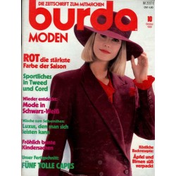burda Moden 10/Oktober 1989 - Rot die stärkste Farbe