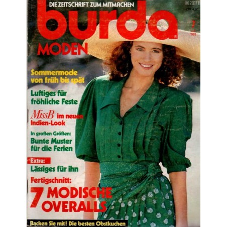 burda Moden 7/Juli 1989 - Sommermode