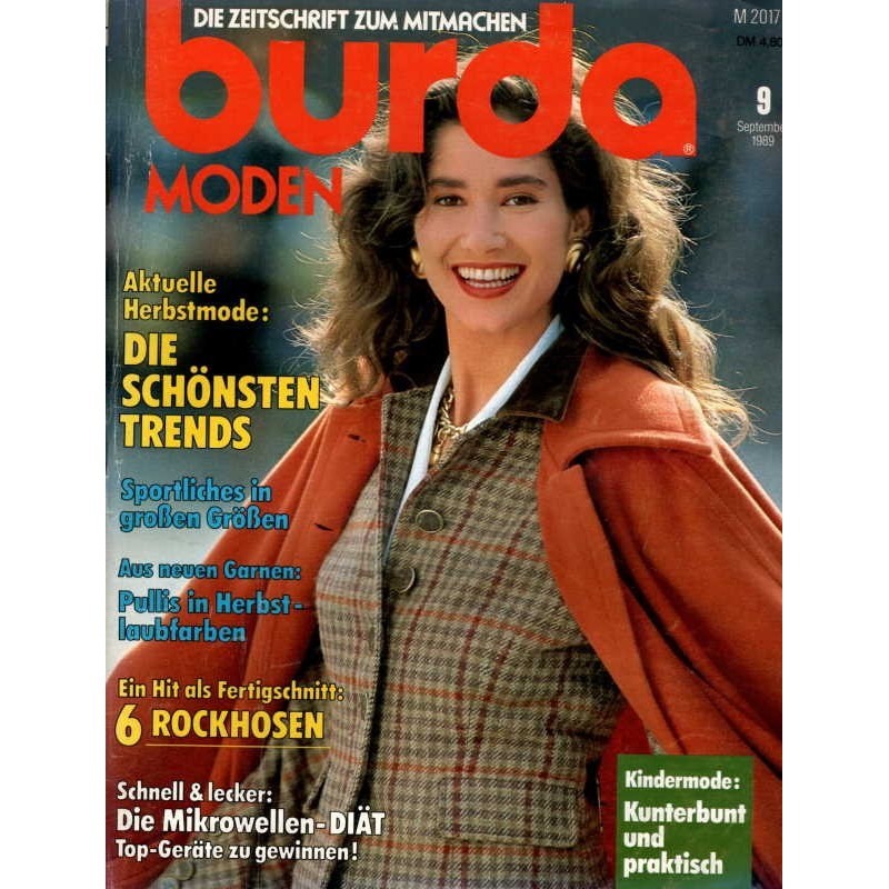 burda Moden 9/September 1989 - Herbstmode