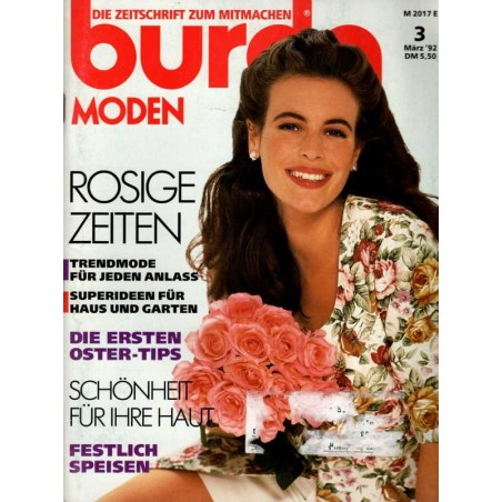 burda Moden 3/März 1992 - Rosige Zeiten