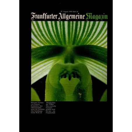Frankfurter Allgemeine Heft 26 / August 1980 - Orchidee