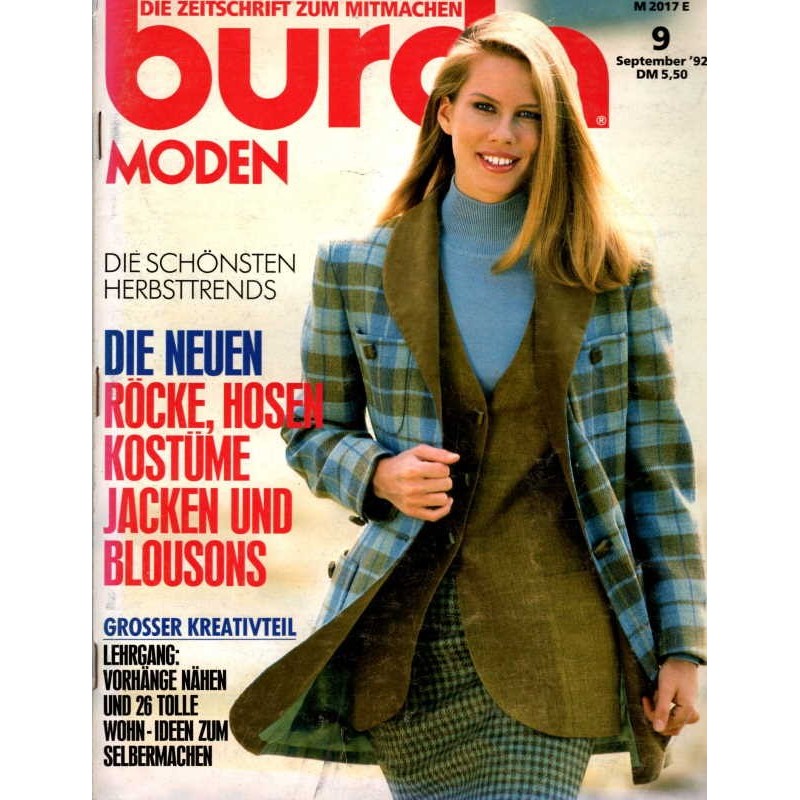 burda Moden 9/September 1992 - Herbsttrends