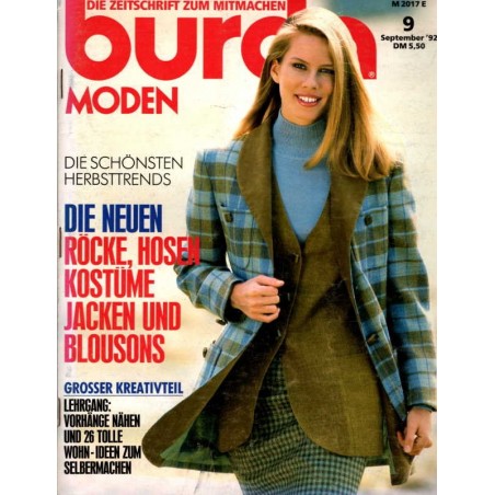 burda Moden 9/September 1992 - Herbsttrends