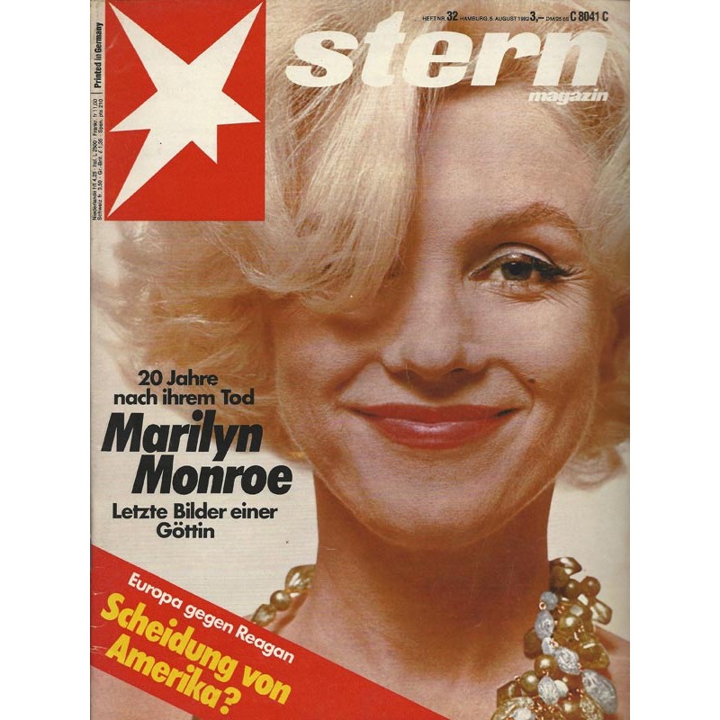 stern Heft Nr.32 / 5 August 1982 - Marilyn Monroe