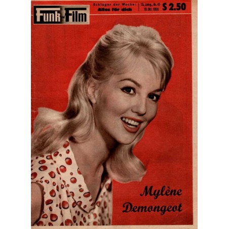 Funk und Film Nr.41 / 10 Oktober 1959 - Mylene Demongeot