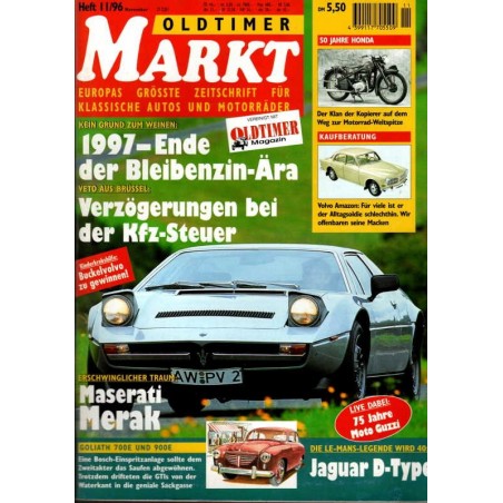 Oldtimer Markt Heft 11/November 1996 - Maserati Merak