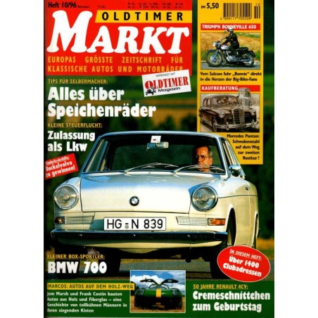 Oldtimer Markt Heft 10/Oktober 1996 - BMW 700