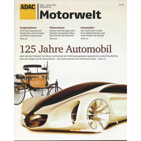 ADAC Motorwelt Heft.1 / Januar 2011 - 125 Jahre Automobil