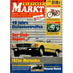 Oldtimer Markt Heft 3/März 1996 - 107er Mercedes