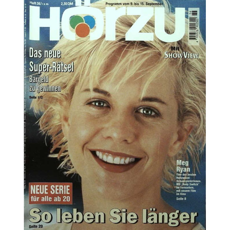 HÖRZU 36 / 9 bis 15 September 1995 - Meg Ryan