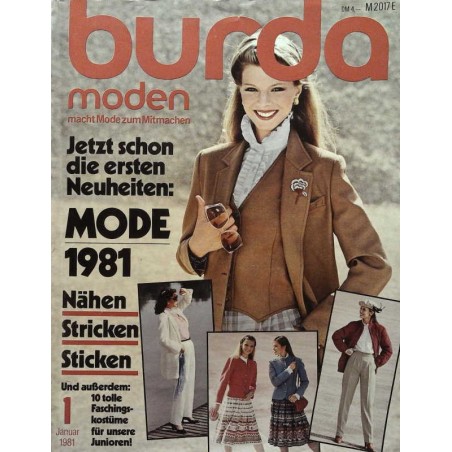 burda Moden 1/Januar 1981 - Mode 1981