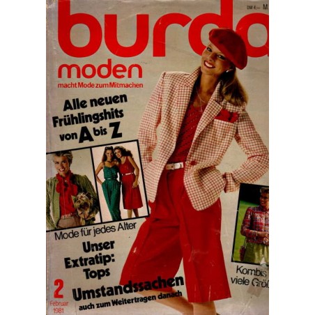burda Moden 2/Februar 1981 - Frühlingshit