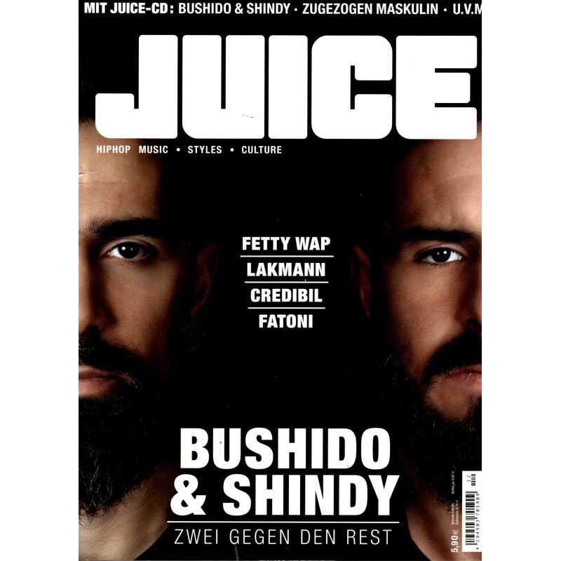 JUICE Nr.171 November/Dezember 2016 & CD 132 - Bushido & Shindy