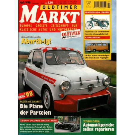Oldtimer Markt Heft 9/September 1998 - Fiat 600