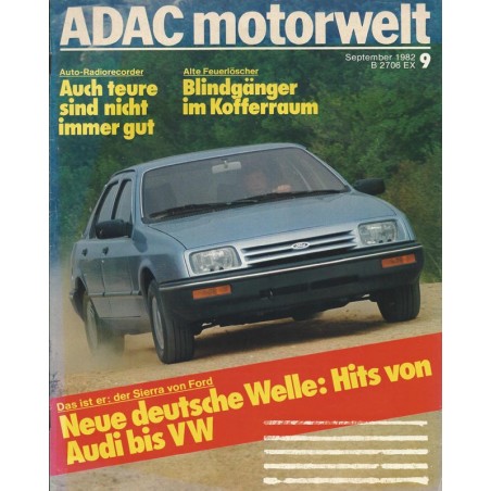 ADAC Motorwelt Heft.9 / September 1982 - Hits von Audi bis VW