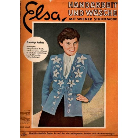 Elsa Heft 3 / 1951 - Elegante Strickjacke