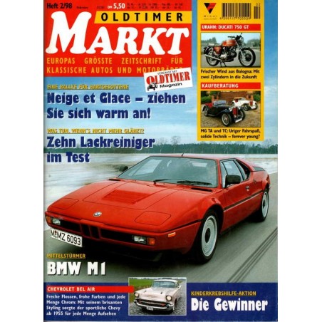 Oldtimer Markt Heft 2/Februar 1998 - BMW M1