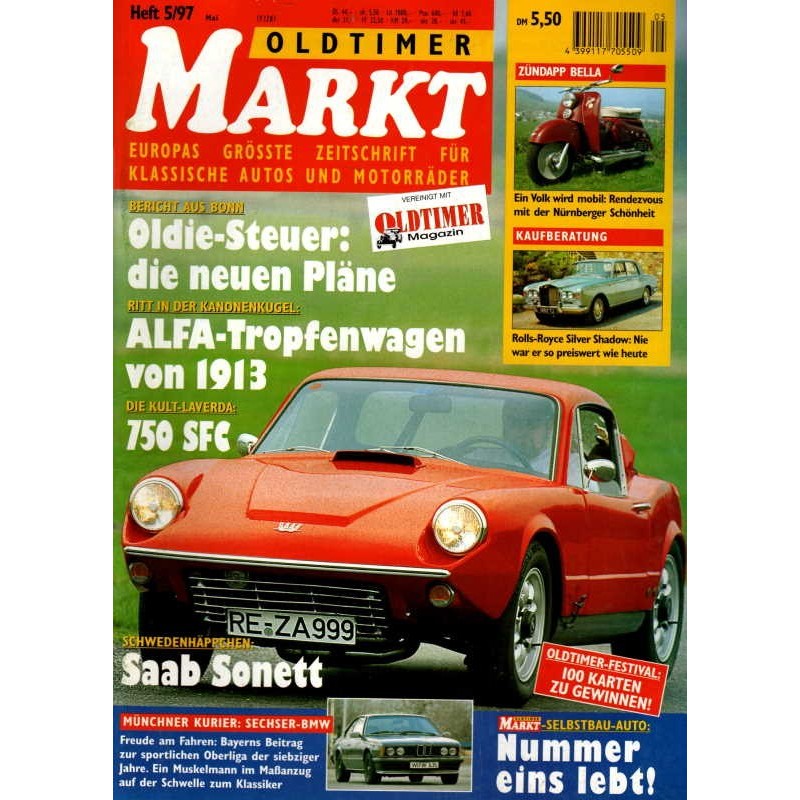 Oldtimer Markt Heft 5/Mai 1997 - Saab Sonett