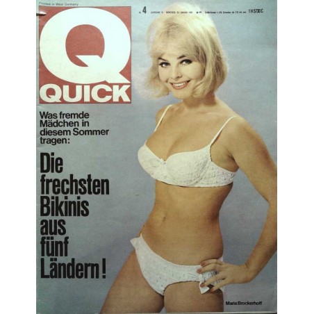 Quick Heft Nr.4 / 23 Januar 1966 - Maria Brockerhoff