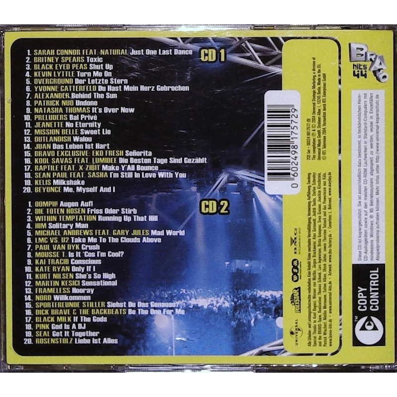 Bravo Hits 44 / 2 CDs Black Eyed Peas, Britney Spears... Musik