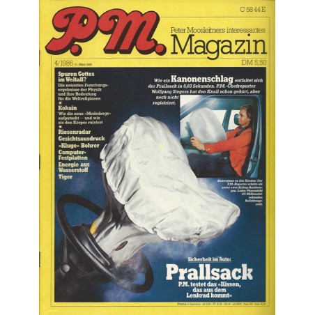 P.M. Ausgabe April 4/1986 - Prallsack (Airbag)