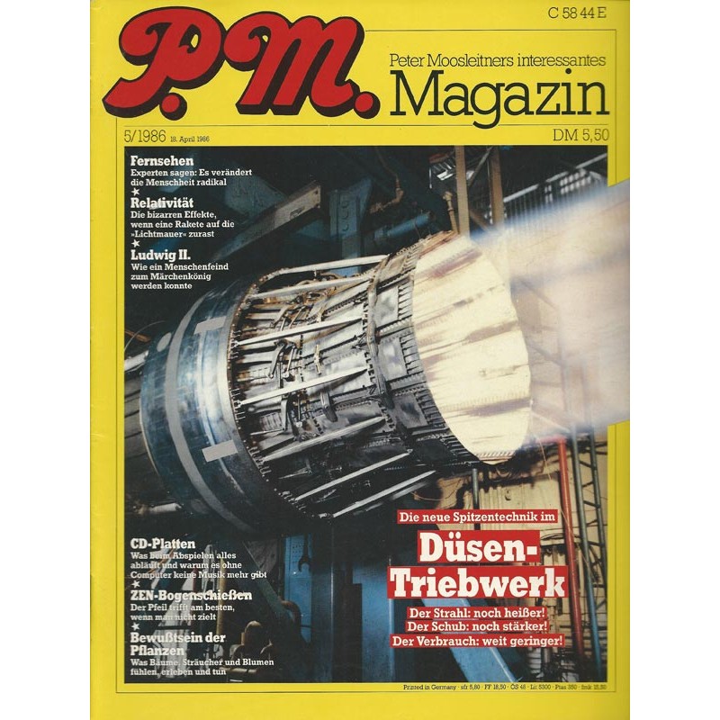 P.M. Ausgabe Mai 5/1986 - Düsen-Triebwerk