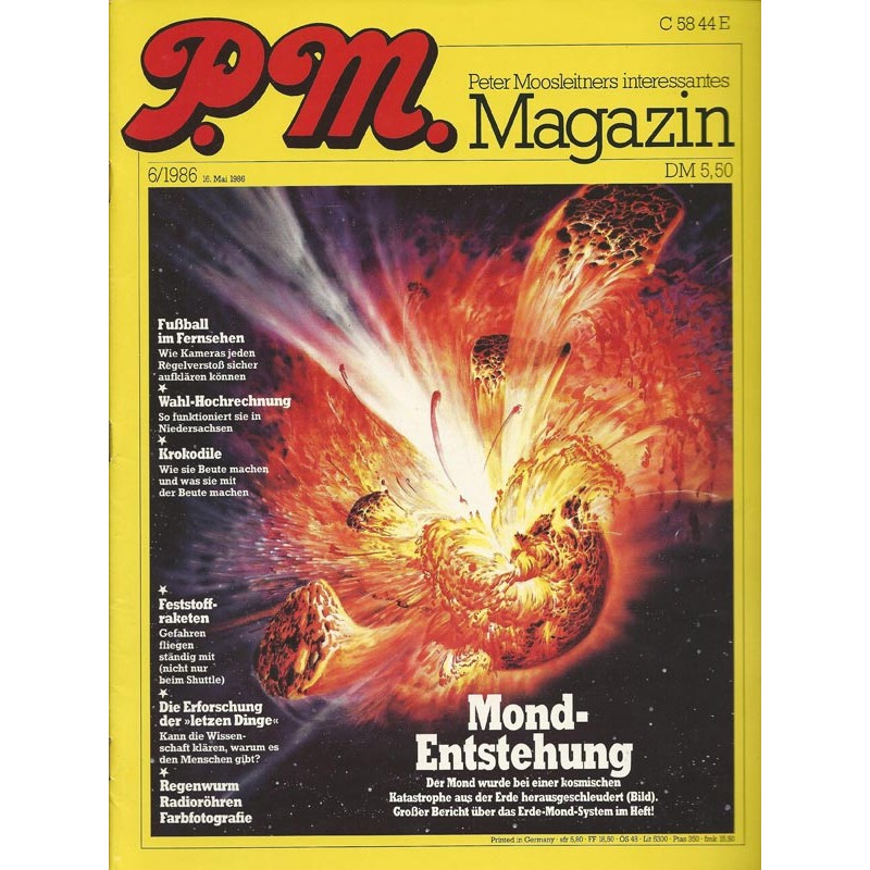 P.M. Ausgabe Juni 6/1986 - Mond-Entstehung