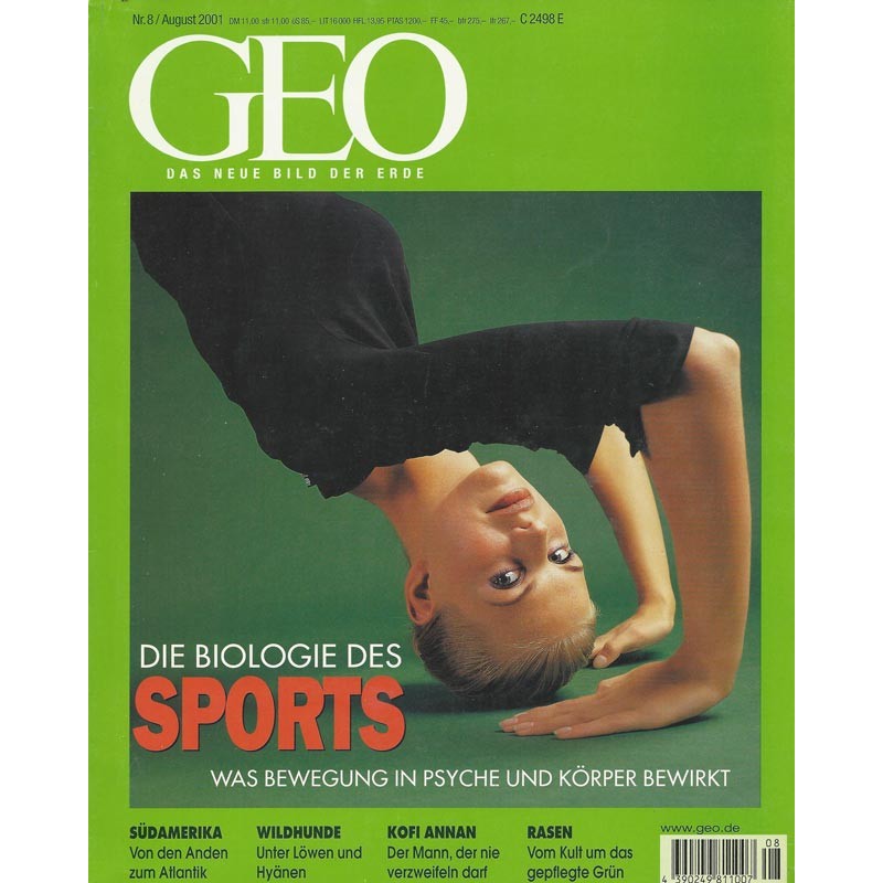 Geo Nr. 8 / August 2001 - Die Biologie des Sports