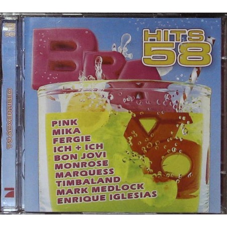 Bravo Hits 58 / 2 CDs - Pink, Mika, Fergie, Bon Jovi...