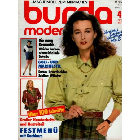 burda Moden 4/April 1987 - Golf und Marinestil