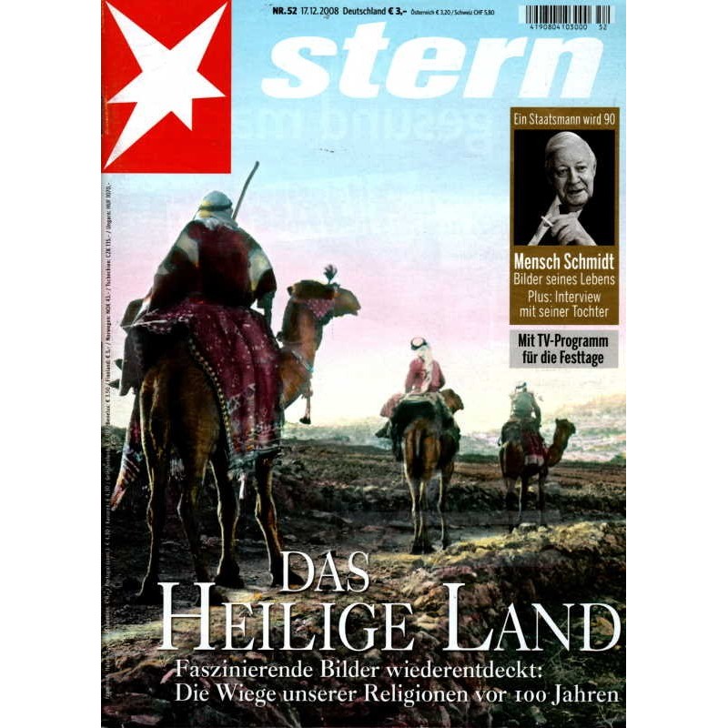 stern Heft Nr.52 / 17 Dezember 2008 - Das heilige Land